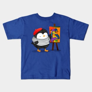 Pablo Penguinasso Kids T-Shirt